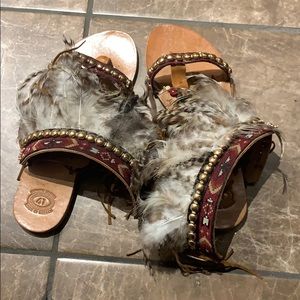 Genuine leather sandals